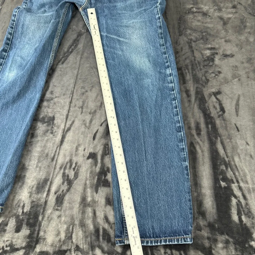 Levi's 505 Regular Fit Jeans Mens 38x34 Blue Medium Wash Straight Leg Denim